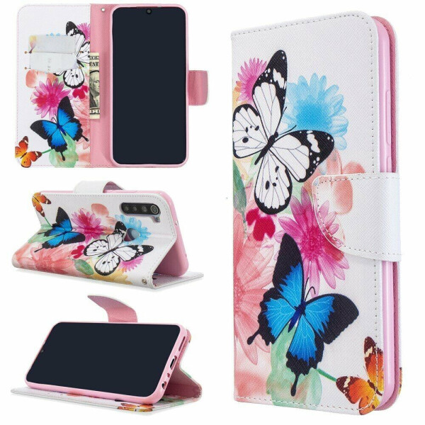 

Чехол-книжка Deexe Color Wallet для Xiaomi Redmi Note 8T - Vivid Butterflies