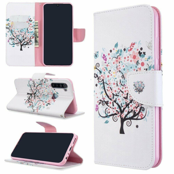 

Чехол-книжка Deexe Color Wallet для Xiaomi Redmi Note 8T - Flowered Tree