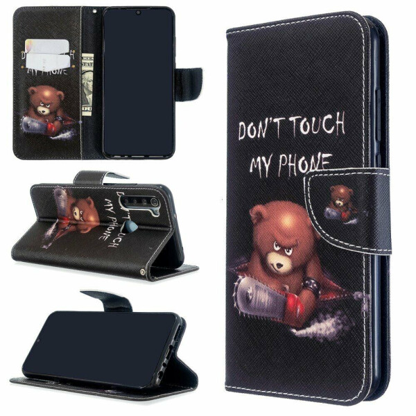 

Чехол-книжка Deexe Color Wallet для Xiaomi Redmi Note 8T - Brown Bear and Warning Words