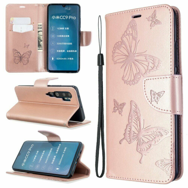 

Чехол UniCase Butterfly Pattern для Xiaomi Mi Note 10 Pro / Mi Note 10 - Rose Gold
