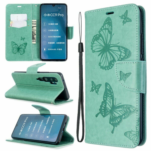 

Чехол UniCase Butterfly Pattern для Xiaomi Mi Note 10 Pro / Mi Note 10 - Green