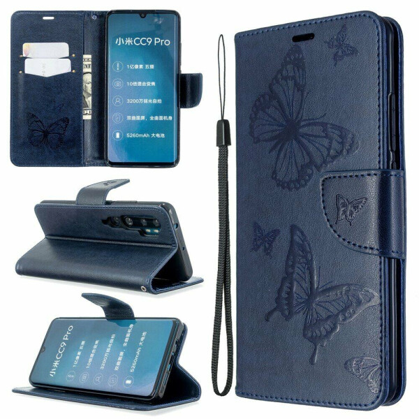 

Чехол UniCase Butterfly Pattern для Xiaomi Mi Note 10 Pro / Mi Note 10 - Blue