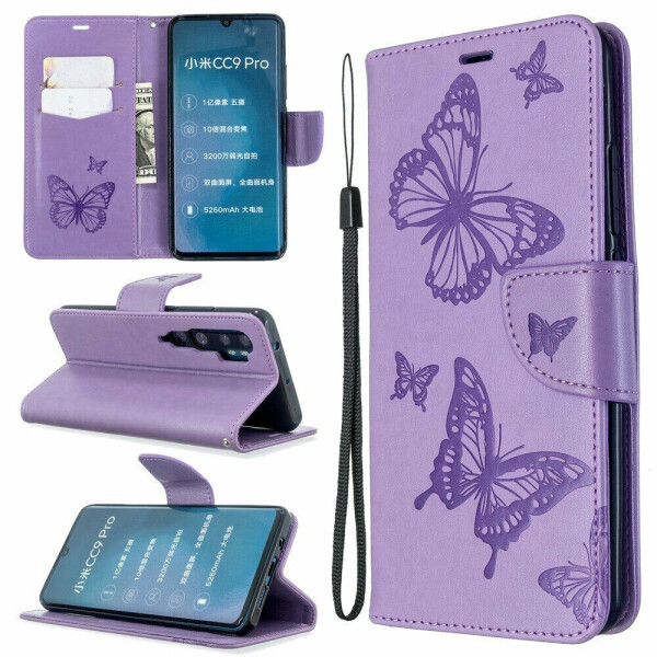 

Чехол UniCase Butterfly Pattern для Xiaomi Mi Note 10 Pro / Mi Note 10 - Purple