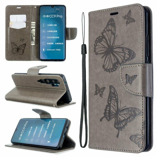 

Чехол UniCase Butterfly Pattern для Xiaomi Mi Note 10 Pro / Mi Note 10 - Grey