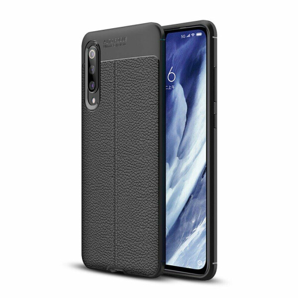 

Защитный чехол Deexe Leather Cover для Xiaomi Mi 9 Pro - Black