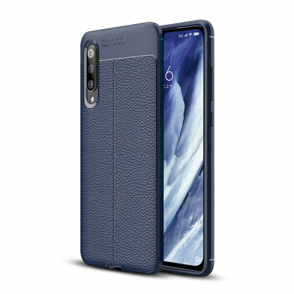 

Защитный чехол Deexe Leather Cover для Xiaomi Mi 9 Pro - Blue