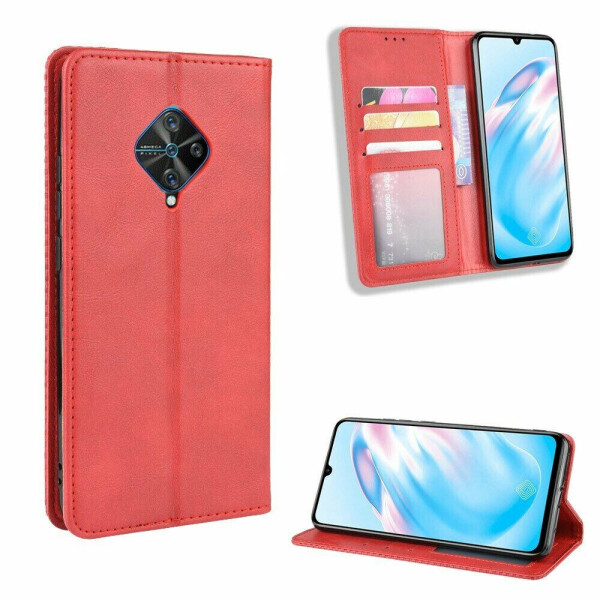 

Чехол Deexe Retro Style для VIVO V17 - Red