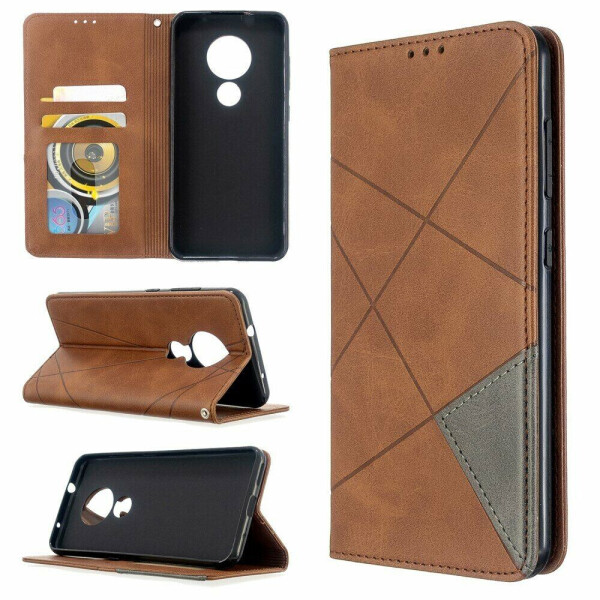 

Чехол UniCase Geometric Pattern для Nokia 7.2 / Nokia 6.2 - Coffee