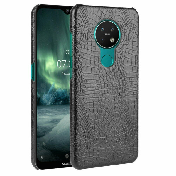 

Защитный чехол Deexe Croco Style для Nokia 7.2 / 6.2 - Black