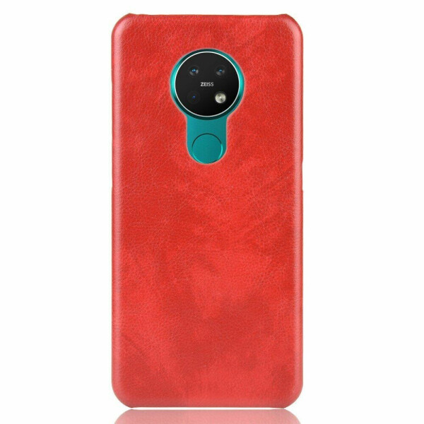 

Защитный чехол Deexe Leather Back Cover для Nokia 7.2 / 6.2 - Red