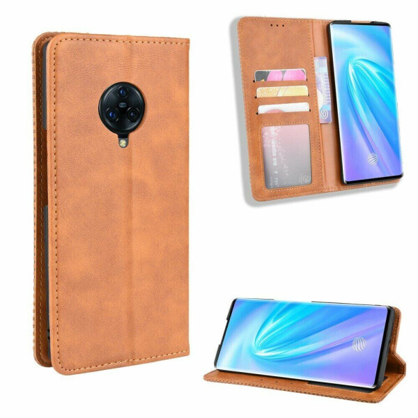 

Чехол Deexe Retro Style для VIVO NEX 3 - Brown