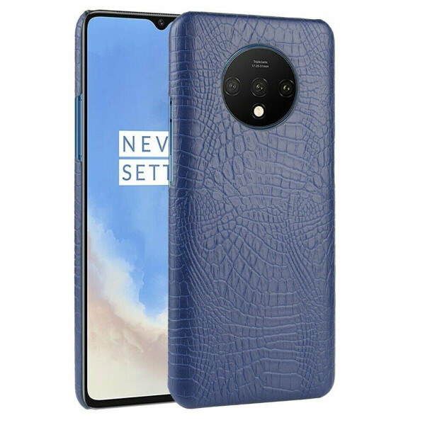 

Защитный чехол Deexe Croco Style для OnePlus 7T - Dark Blue