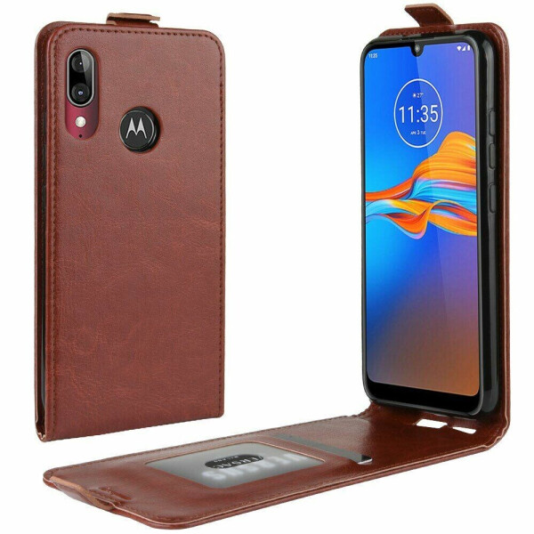 

Чехол Deexe Flip Case для Motorola E6 Plus (XT2025) - Brown