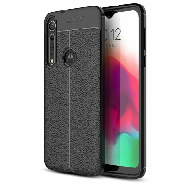 

Защитный чехол Deexe Leather Cover для Motorola Moto G8 Play - Black