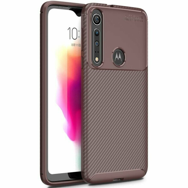 

Защитный чехол Deexe Fusion для Motorola Moto G8 Play - Coffee