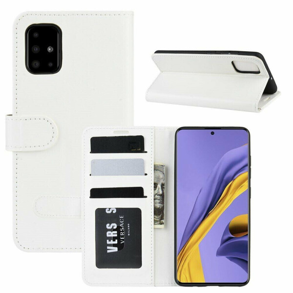 

Чехол-книжка Deexe Wallet Style для Samsung Galaxy A51 - White