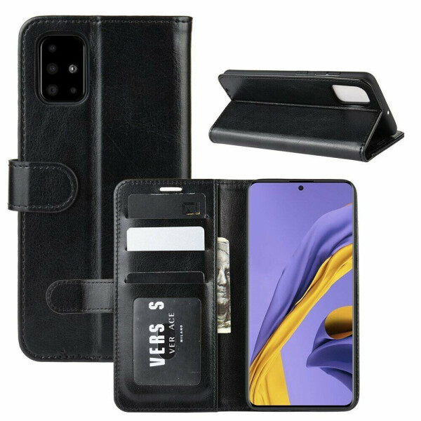 

Чехол-книжка Deexe Wallet Style для Samsung Galaxy A51 - Black