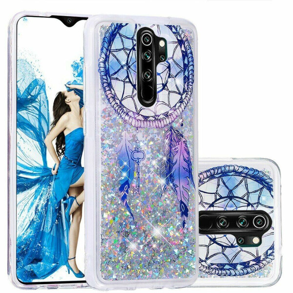 

Силиконовая (TPU) накладка Deexe Fashion Glitter для Xiaomi Redmi Note 8 Pro - Silver/Dream Catcher
