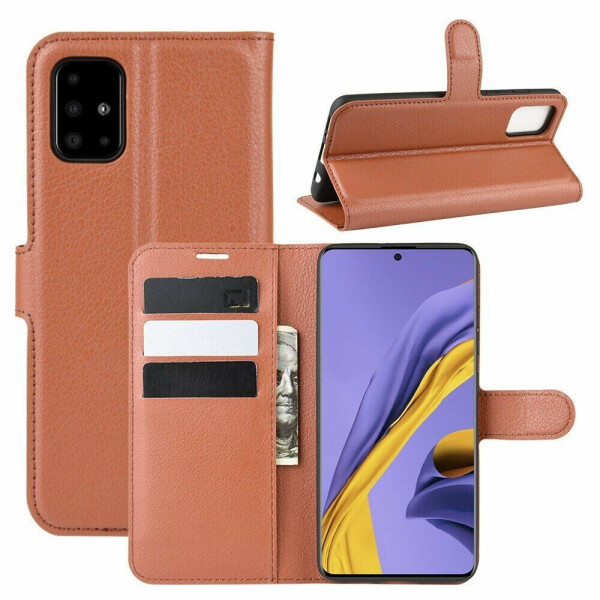 

Чехол-книжка Deexe Book Type для Samsung Galaxy A51 - Brown