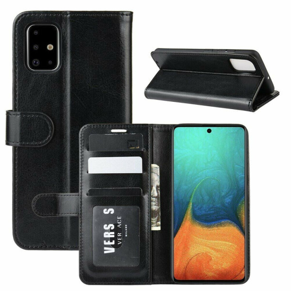 

Чехол-книжка Deexe Wallet Style для Samsung Galaxy A71 - Black