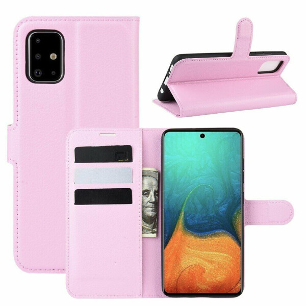 

Чехол-книжка Deexe Book Type для Samsung Galaxy A71 - Pink