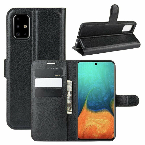 

Чехол-книжка Deexe Book Type для Samsung Galaxy A71 - Black