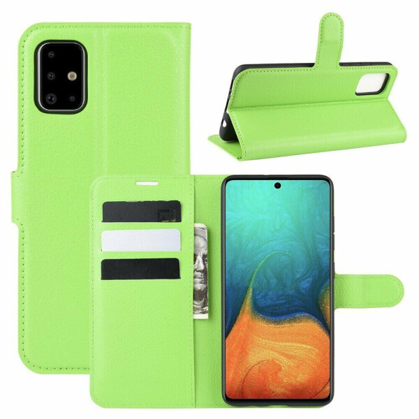 

Чехол-книжка Deexe Book Type для Samsung Galaxy A71 - Green