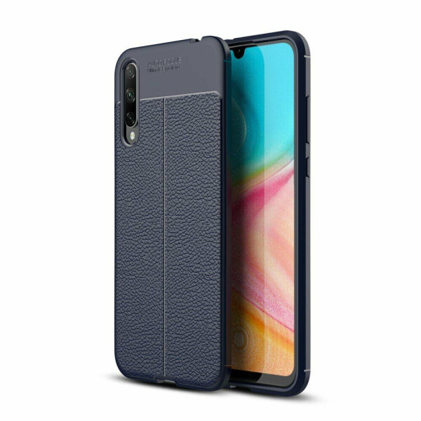 

Защитный чехол Deexe Leather Cover для Huawei Honor 20 Lite - Blue