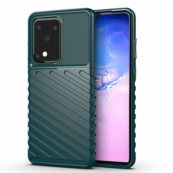 

Защитный чехол Deexe Thunder Series для Samsung Galaxy S20 Ultra (G988) - Green
