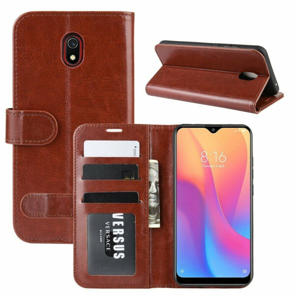 

Чехол-книжка Deexe Wallet Style для Xiaomi Redmi 8A - Brown