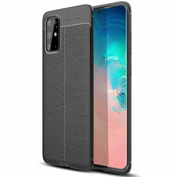 

Защитный чехол Deexe Leather Cover для Samsung Galaxy S20 Plus (G985) - Black