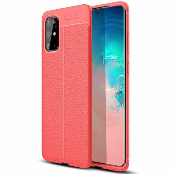

Защитный чехол Deexe Leather Cover для Samsung Galaxy S20 Plus (G985) - Red