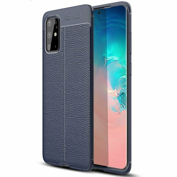 

Защитный чехол Deexe Leather Cover для Samsung Galaxy S20 Plus (G985) - Navy Blue