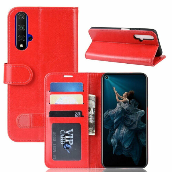 

Чехол-книжка Deexe Wallet Style для Huawei Honor 20 - Red