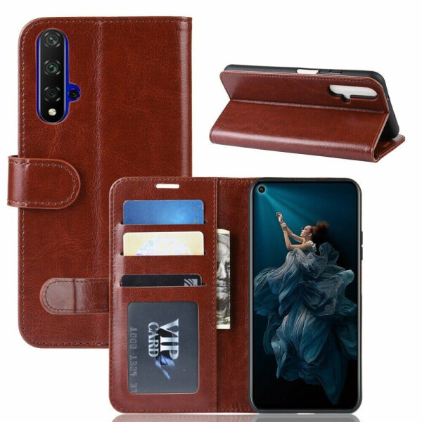 

Чехол-книжка Deexe Wallet Style для Huawei Honor 20 - Brown