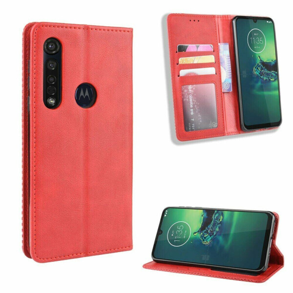 

Чехол Deexe Retro Style для Motorola Moto G8 Plus (XT2019) - Red