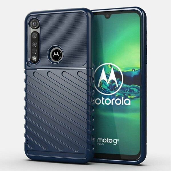 

Защитный чехол Deexe Thunder Series для Motorola Moto G8 Plus (XT2019) - Blue