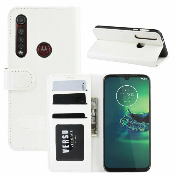

Чехол-книжка Deexe Wallet Style для Motorola Moto G8 Plus (XT2019) - White
