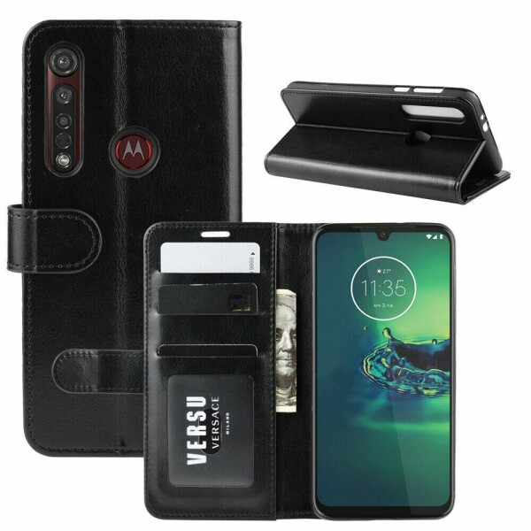 

Чехол-книжка Deexe Wallet Style для Motorola Moto G8 Plus (XT2019) - Black