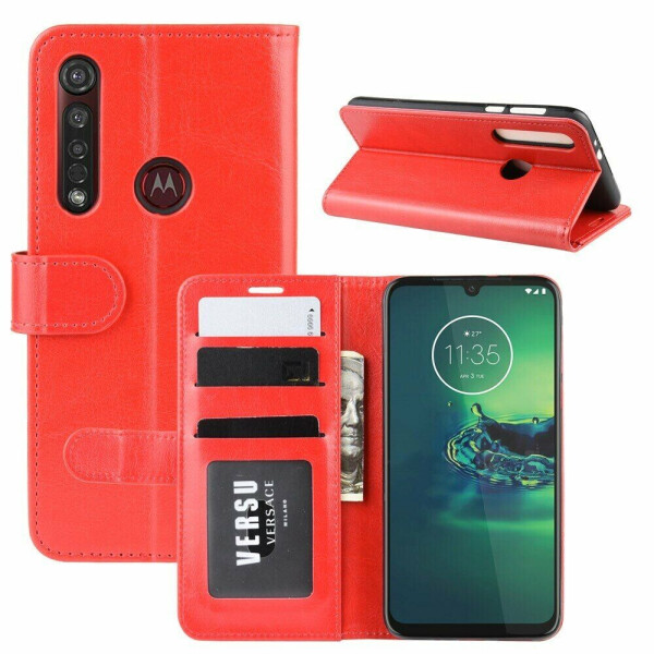 

Чехол-книжка Deexe Wallet Style для Motorola Moto G8 Plus (XT2019) - Red