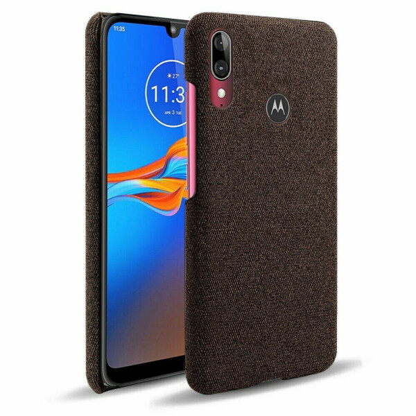 

Защитный чехол KSQ Cloth Style для Motorola E6 Plus (XT2025) - Brown