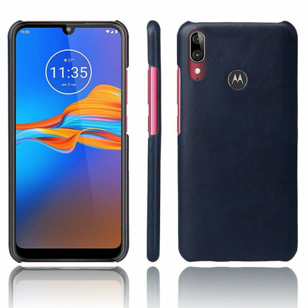 

Защитный чехол KSQ Leather Cover для Motorola E6 Plus (XT2025) - Dark Blue