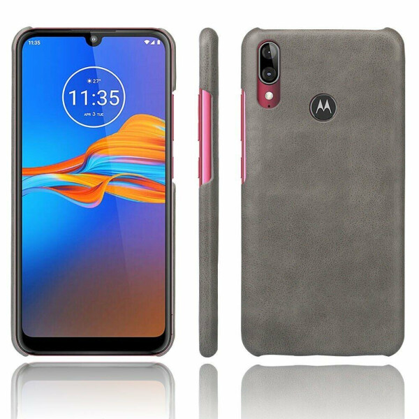 

Защитный чехол KSQ Leather Cover для Motorola E6 Plus (XT2025) - Grey