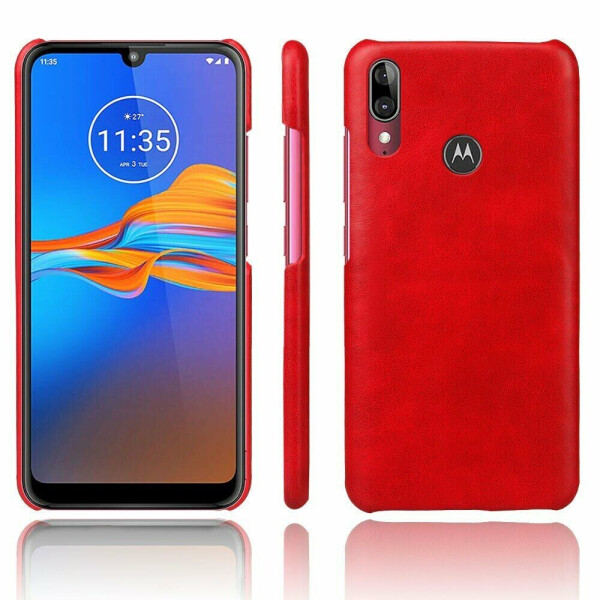 

Защитный чехол KSQ Leather Cover для Motorola E6 Plus (XT2025) - Red