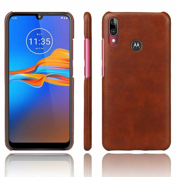 

Защитный чехол KSQ Leather Cover для Motorola E6 Plus (XT2025) - Brown