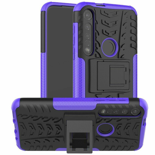 Защитный чехол UniCase Hybrid X для Motorola Moto G8 Plus (XT2019) - Purple