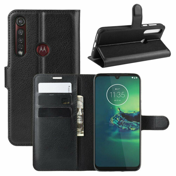 

Чехол-книжка Deexe Book Type для Motorola Moto G8 Plus (XT2019) - Black