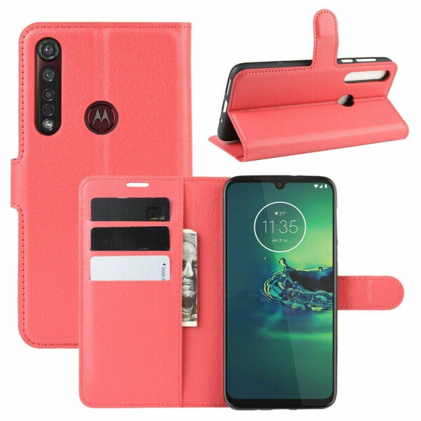 

Чехол-книжка Deexe Book Type для Motorola Moto G8 Plus (XT2019) - Red