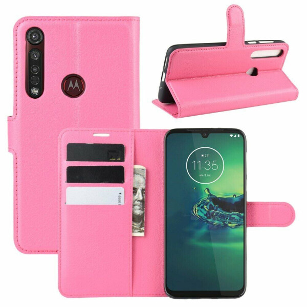 

Чехол-книжка Deexe Book Type для Motorola Moto G8 Plus (XT2019) - Rose