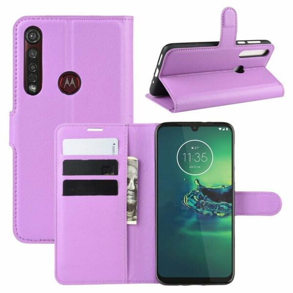 

Чехол-книжка Deexe Book Type для Motorola Moto G8 Plus (XT2019) - Purple